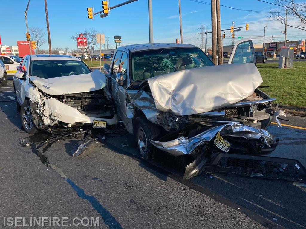 Motor vehicle accident Route 1 South & Green Street December 3, 2020.